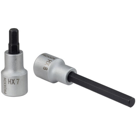 Proxxon Embout hexagonal intérieur 1/2", 5 mm, 100 mm de long