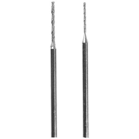 Proxxon – Foret à diamant 0,8/1,2 mm – Lot de 2 unités – Pour perçage précis dans matériaux durs – Coupe nette sans éclat