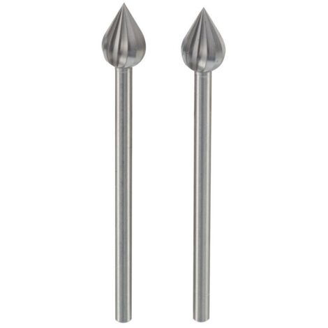 Proxxon - Fräser Flamme (Wolfram-Vanadiumstahl), 6 mm, 2 Stück - 28724