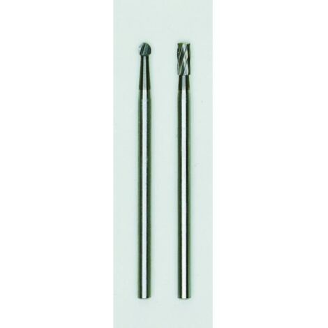 Proxxon - Hartmetall-Fräsersatz, Zylinder und Kugel (2-teilig) - 28750