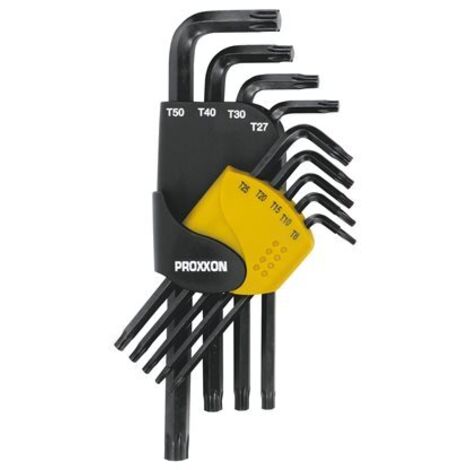 PROXXON-INDUSTRIAL 2223944 - Juego 9 llaves torx tx 8 - 50