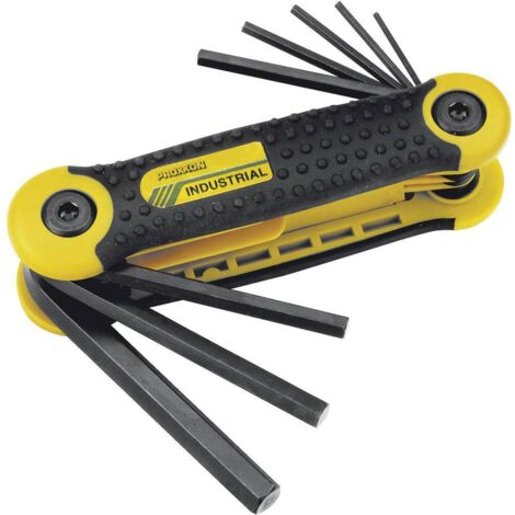 Proxxon Industrial 6 pans intérieurs Jeu de clés mâles coudées 1.5 mm, 2 mm, 2.5 mm, 3 mm, 4 mm, 5 mm, 6 mm, 8 mm 8 pièces C58943