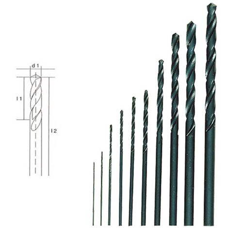 Proxxon – Jeu de forêts HSS 10 pièces – Diamètres Ø 0.3 à 3.2 mm – Pour métaux non ferreux et acier inoxydable – Boîte de rangement incluse