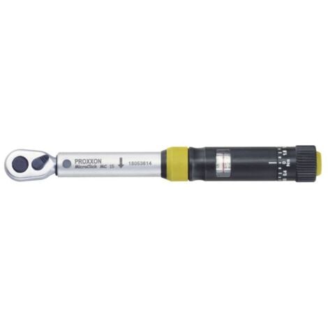 PROXXON MicroClick-Drehmomentschlüssel MC 15, 3 - 15 Nm, 1/4" - 23345
