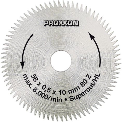 Proxxon Micromot 28 014 Kreissägeblatt 58 x 10 x 1 mm Zähneanzahl: 80 1 St.