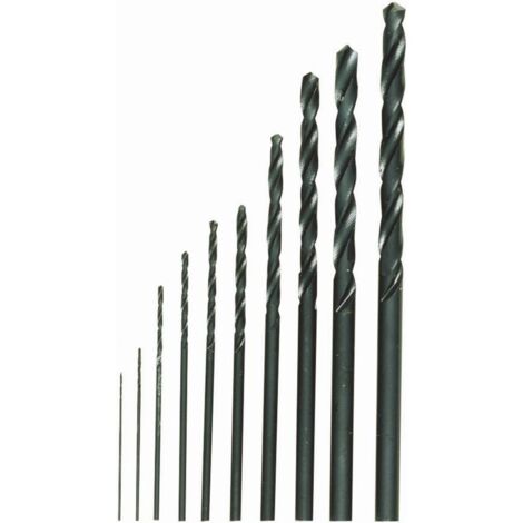 Proxxon Micromot 28 874 HSS Jeu de forets pour le métal 10 pièces 0.3 mm, 0.5 mm, 0.8 mm, 1 mm, 1.2 mm, 1.5 mm, 2 mm, 2