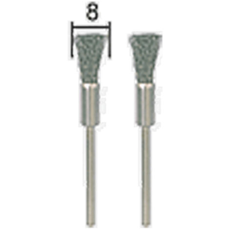 Proxxon - Pinselbürsten, Edelstahl, Ø 8 mm, 2 Stück - 28955