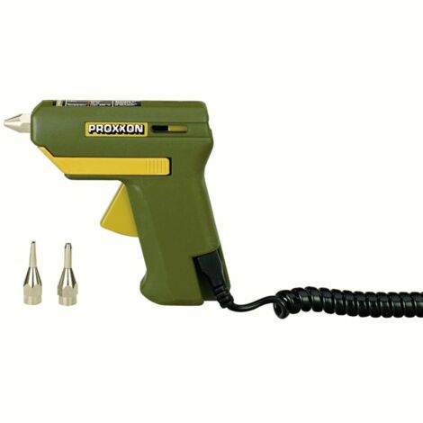 Proxxon – Pistolet à colle 220V – Température 200°C – Tube de colle 7mm – Collage précis pour métal, bois, plastique et verre