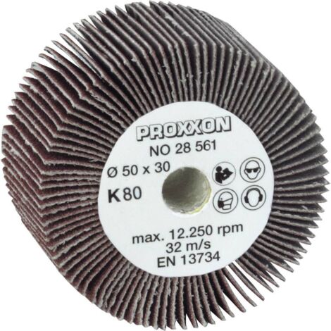 Proxxon Rouleau de ponçage pour ponceuses à rouleaux WAS/E et WAS/A, grain 80