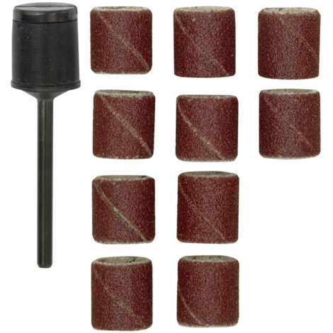 28987 9 mm 150 je 5 Schleifkappen Korn 80 Proxxon Schleifkappenträger 