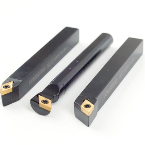 Proxxon - Stahlhalter-Satz 10 x10 x 90 mm mit HM-Wendeplatten - 24556