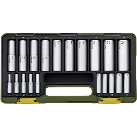Proxxon Steckschlüsselsatz 1/2 (12.5 mm), 1/4 (6.3 mm) 20teilig 23292