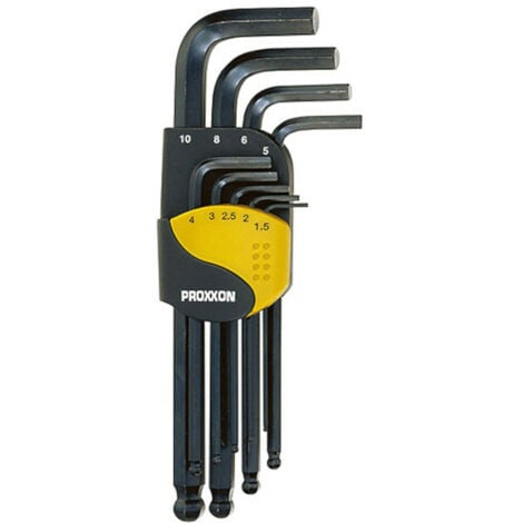 Proxxon - Winkelschlüsselsatz für Innensechskant-Schrauben 1,5 - 10 mm (9-teilig) - 23946