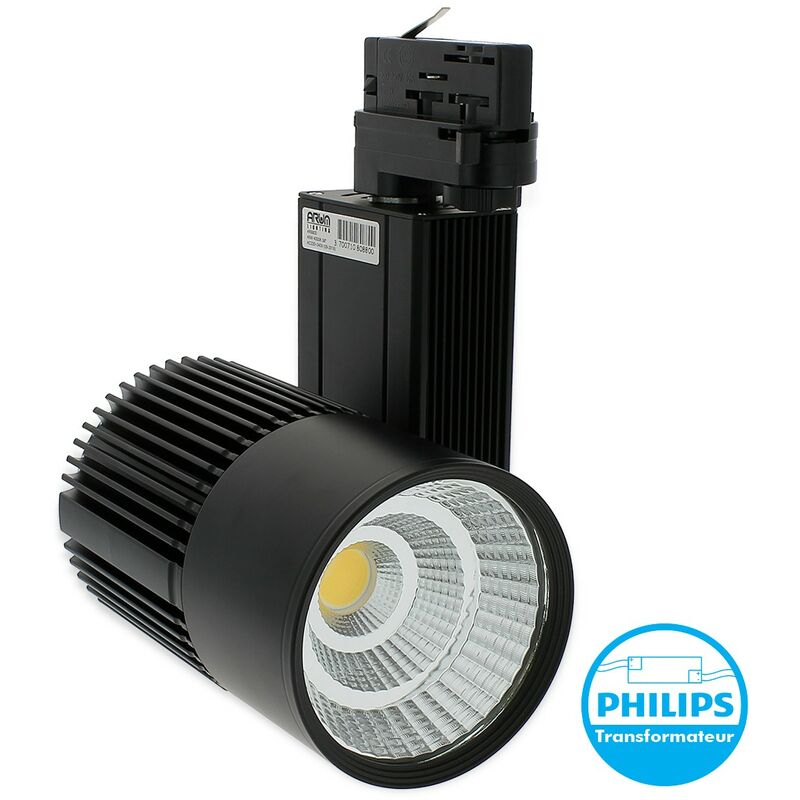 

Arum Lighting - Proyector 30W para riel universal 4 cables Equi 280W 3000Lm | Temperatura de color: Blanco cálido 2700K