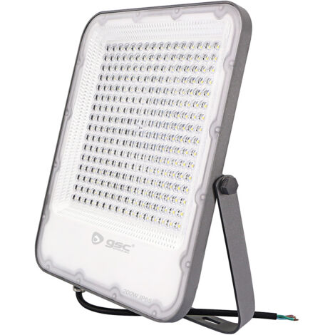 Proyector aluminio LED 200W 6500K IP65 Gris