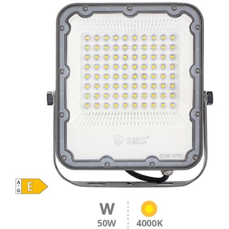 Proyector aluminio LED 50W 4000K IP65 Gris