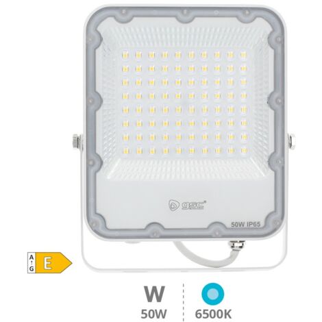 Proyector aluminio LED 50W 6500K IP65 Blanco