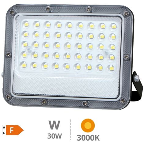 Proyector aluminio LED Belinta 30W 3000K IP65 Negro