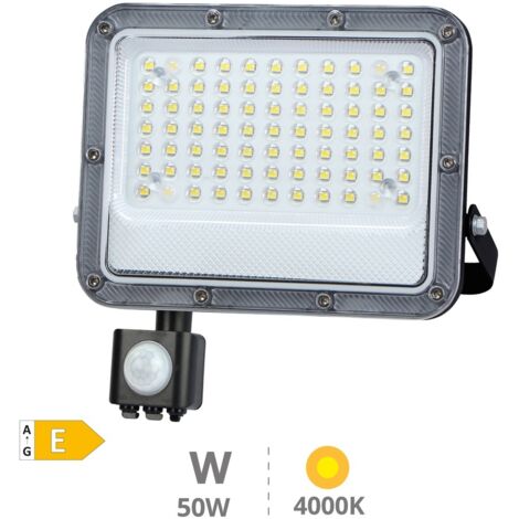 Proyector aluminio LED Belinta con sensor 50W 4000K IP65 Negro