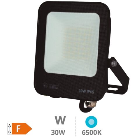 Proyector aluminio LED Santadi 30W 6500K IP65 Negro