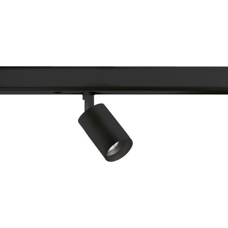 Proyector carril 48V tilt GRETA LED COB 6.50W 650lm(650lm) CRI90 3000K 27º Negro