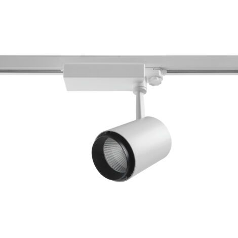 Proyector carril tilt LIRA LED COB 26W 2400lm CRI80 4000K 15º Blanco