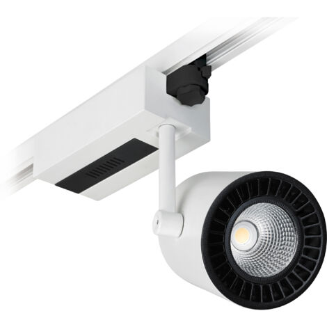 Proyector carril tilt PROTEUS LED COB 38W 3954lm 6500K 40º Blanco