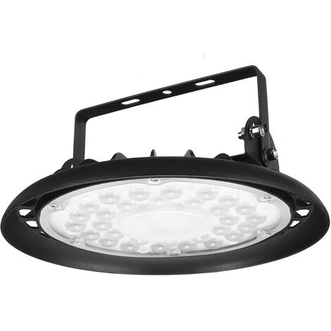 MAEREX Proyector de lámpara industrial UFO LED High Bay Light Engineering con cable de 50 cm para iluminación de taller de fábrica 6500K 144led 200W