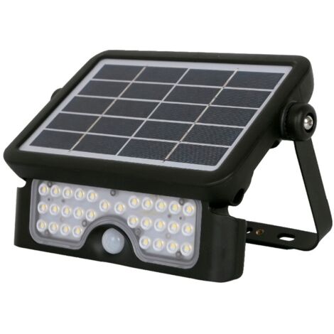 PROYECTOR DE LED SOLAR 5W 4000K NEGRO