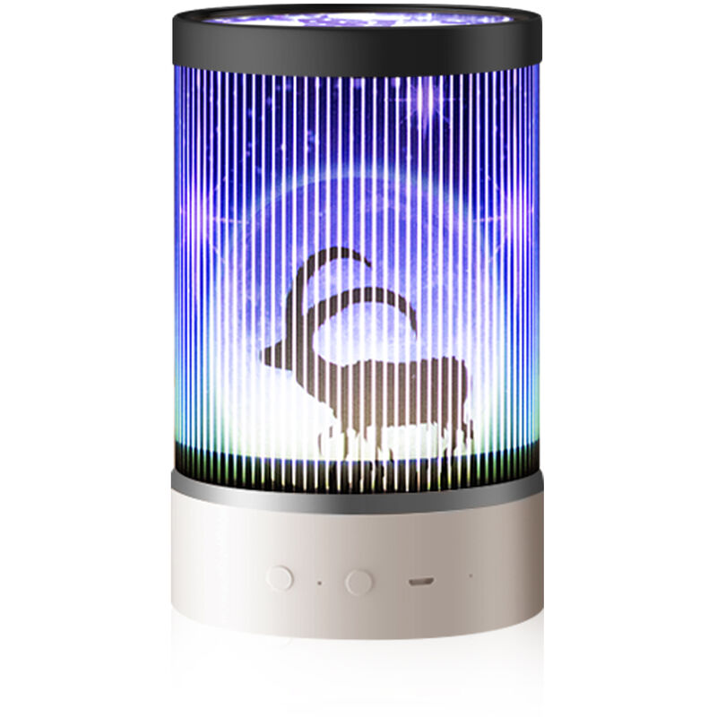 

Proyector de luz USB con control remoto 7 modos de iluminacion Iluminacion nocturna romantica giratoria de 360 ​​° LED Luz de noche de bebe para