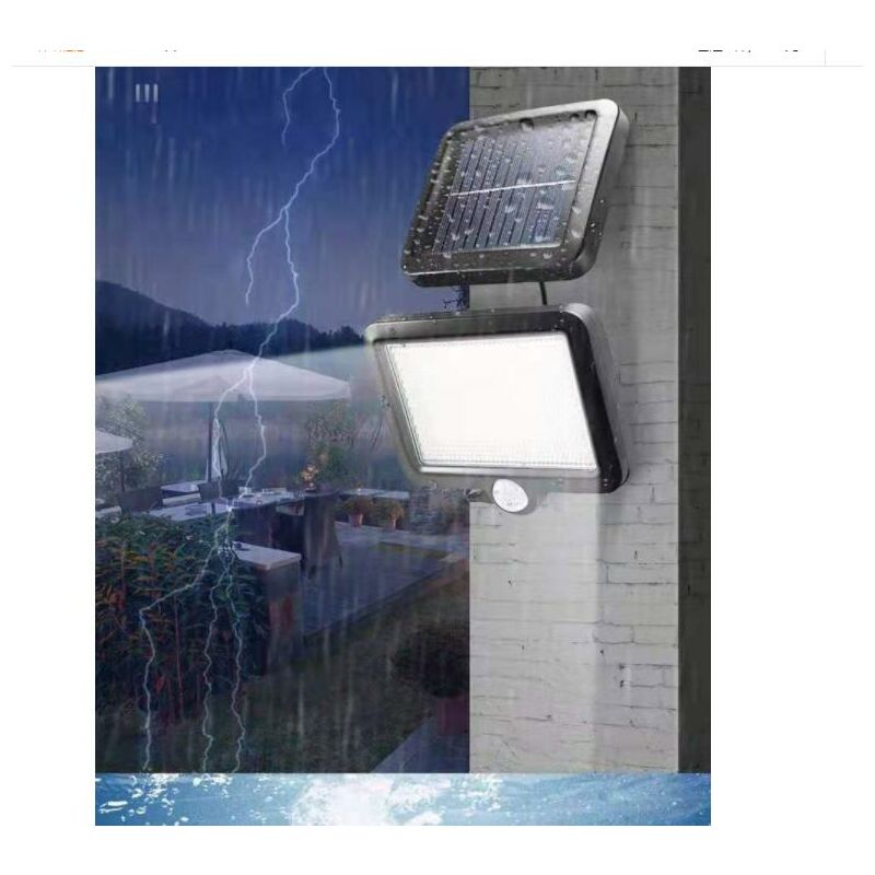 

Thsinde - Proyector de pared LED solar, detector de movimiento incluido, Ipx5