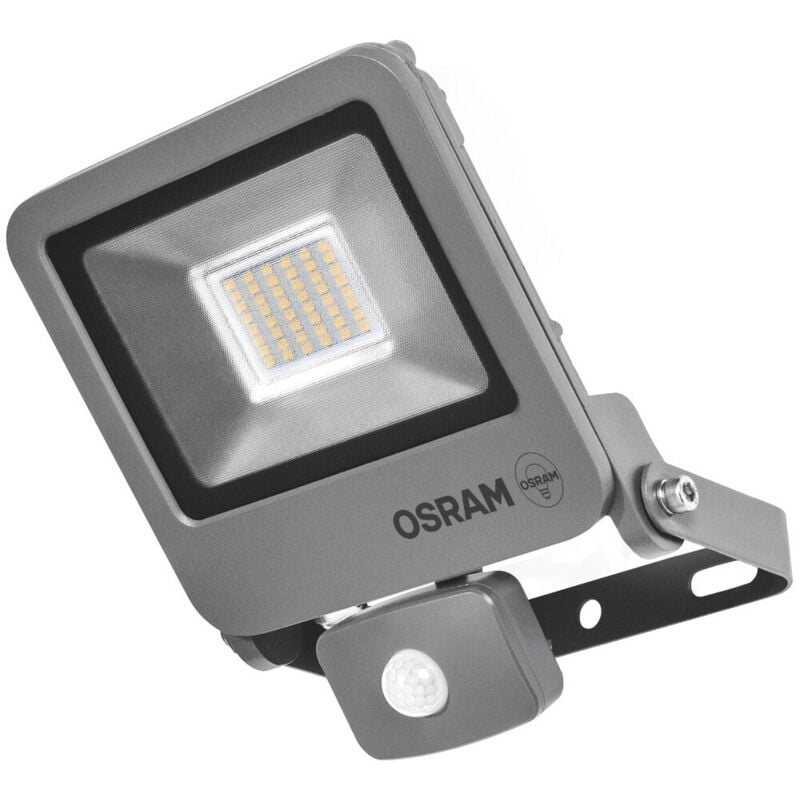 

Proyector exterior Led con sensor de movimiento gris 30W 3000°K IP44 (Osram 4058075064348)