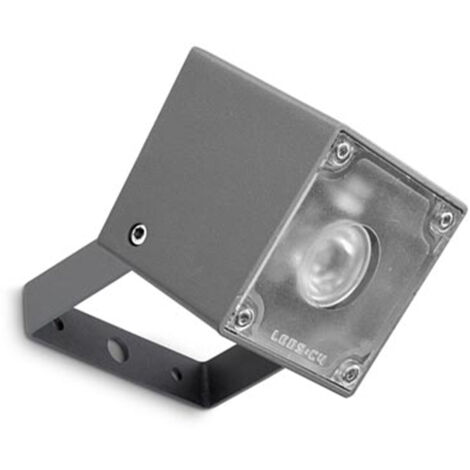 Proyector IP65 Cube 1 LED 4 Blanco Neutro - 4000K Gris Urbano 184LM para Exterior de Pared, Jardín, Terraza