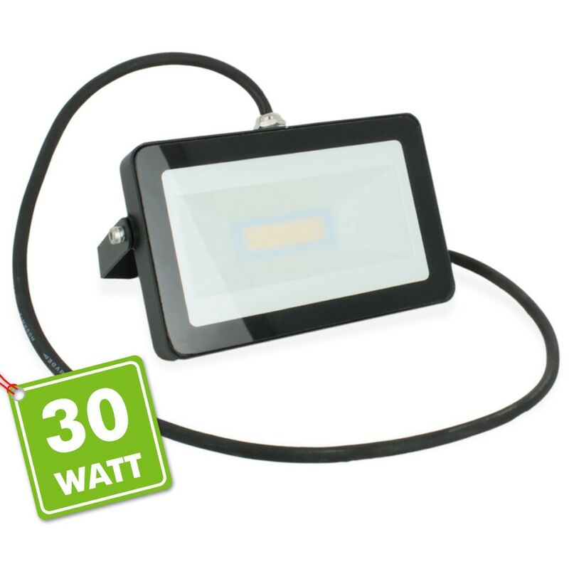 

Proyector LED 30W Negro Exterior IP65 | Temperatura de color: 4000K blanco neutro