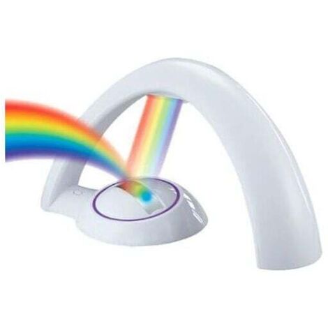 Proyector LED arcoíris KZQ con reflejo de luz: un arcoíris en mi habitación, regalo ideal para niños.