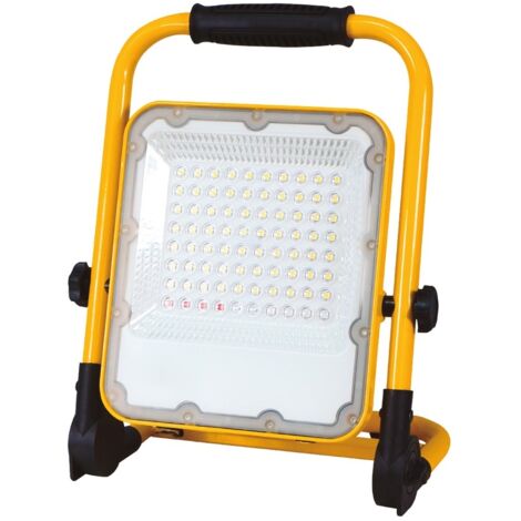 Proyector LED con batería 50W 6500K luz emergencia salida USB GSC 202605002