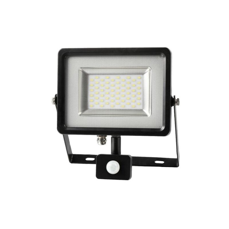 

Proyector LED SMD con sensor de movimiento Negro 30W 100° Temperatura de color - 6000k Blanco frío