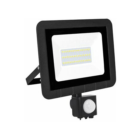 Foco proyector led exterior Kolyma 10w Led C/sensor 6500k Negro - Brico  Profesional