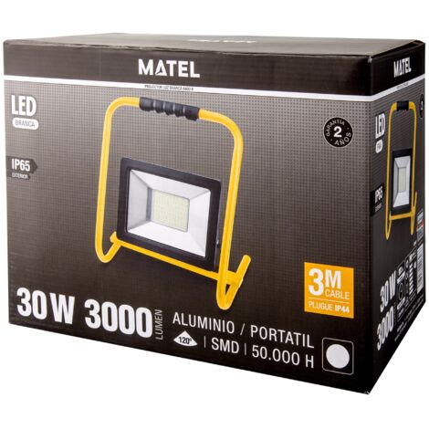 Proyector led con soporte matel ip65 30w fría