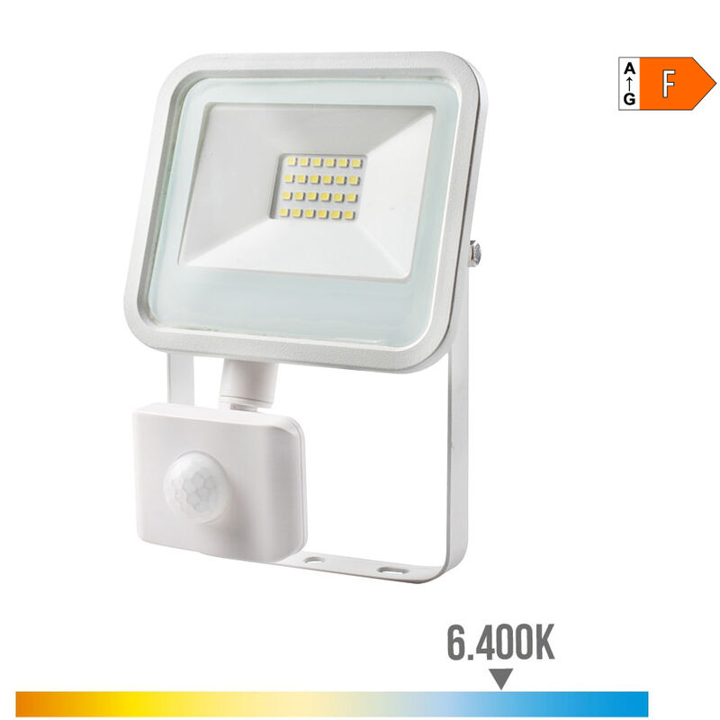 

Foco proyector led 20w 1400 lm 6400k luz fria con sensor de presencia - EDM