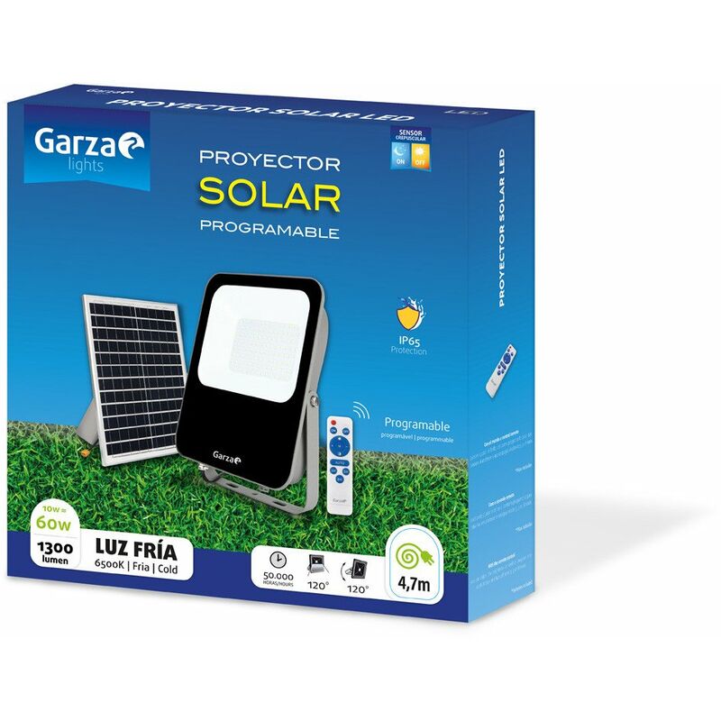 

Proyector Led Ext. 60w 6500k Solar Con Mando - Garza