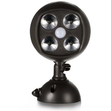 Proyector LED exterior impermeable con detector de movimiento, inalámbrico, iluminación de seguridad para escaleras, pasillos, jardines y terrazas