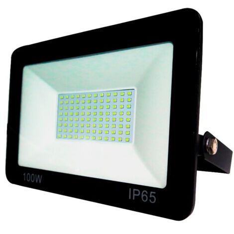 PROYECTOR LED EXTRAPLANO IP65 100W 6500K 230V NEGRO FBRIGHT ECO