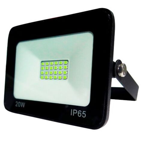 PROYECTOR LED EXTRAPLANO IP65 20W 6500K 230V NEGRO FBRIGHT ECO
