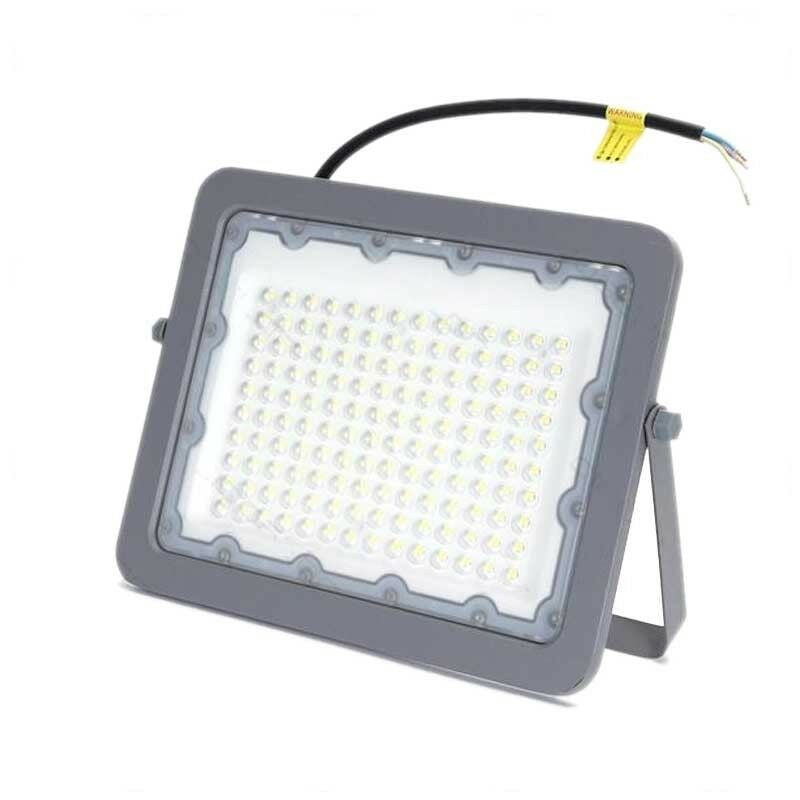 

AGS - Proyector LED Gris 100W Alto brillo 9000 Lúmenes IP65 | Temperatura de color: Blanco frio 6000K