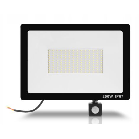 PROYECTOR LED HALÓGENO PARA EXTERIOR DE PARED SOBRE GARAJE 200W PREMIUM