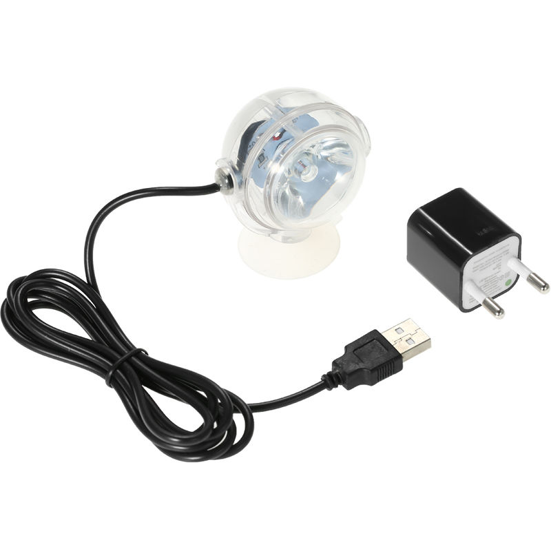 

Foco LED para acuarios, luz sumergible, con ventosa, blanco