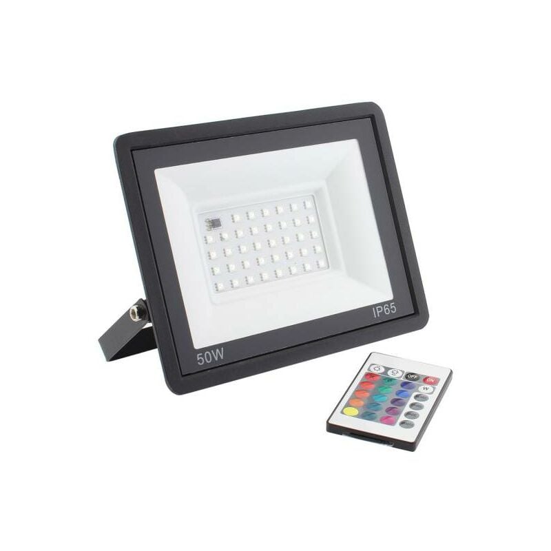 Ledbox - Projecteur led rvb, 50W + télécommande, rvb