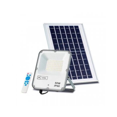 Proyector led solar 50w c/mando lm6851/lm6521 ledme