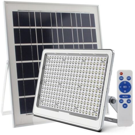 LEDBOX Proyector LED SOLAR PRO 400W Litio 3,2V - 40000mAH, Blanco frío